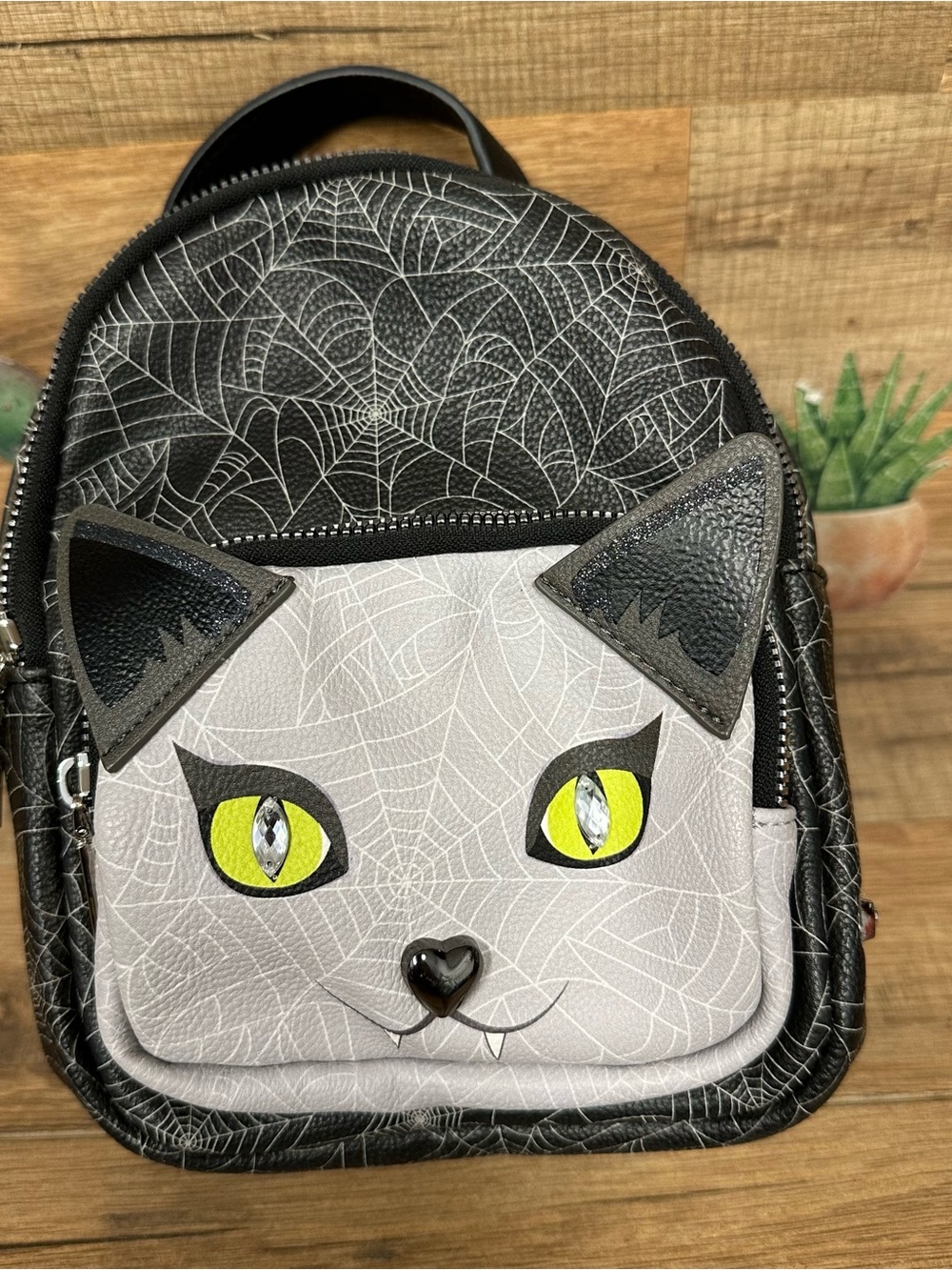 Betsey Johnson mini backpack werewolf kitty Vampire Halloween